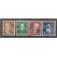 ALEMANIA OCCIDENTAL 1952 Yv 42/5 SERIE COMPLETA FINAMENTE USADA 75 EUROS